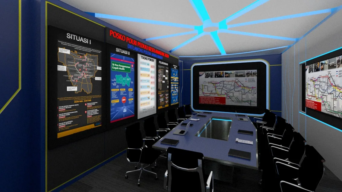 Interior Gedung Ditlantas - Polda Jabar